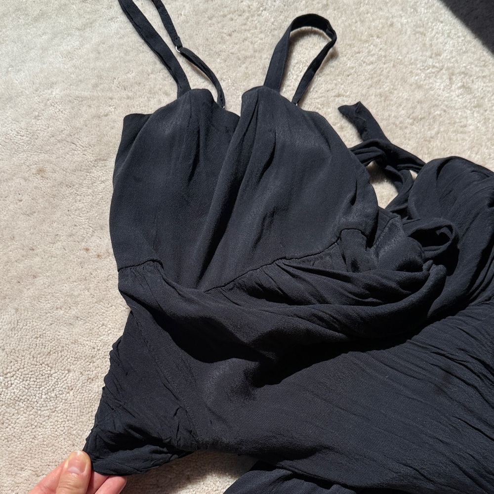 Abercrombie and Fitch Black Women's Sleeveless Jumpsuit - Picture 6 of 7